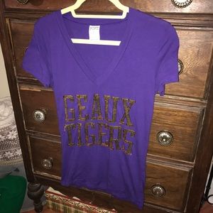 PINK Victoria’s Secret LSU sequin top